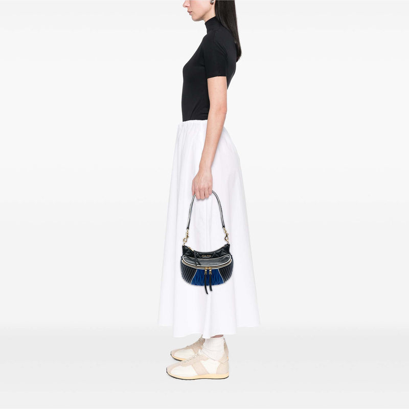 Matelasse Tricolor Nappa Rider Shoulder Bag - Image 6
