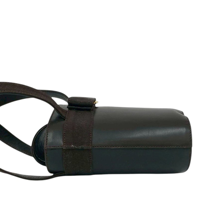 Leather Vara Bow Top Handle Bucket Bag - Image 8