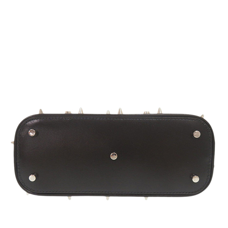 Mini Studded Dollar Calfskin Bamboo Diana Dome Satchel - Image 4