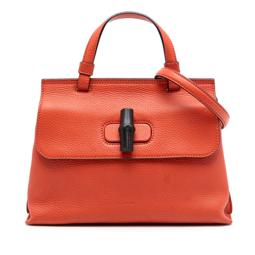 Small Calfskin Bamboo Daily Satchel - Image 1