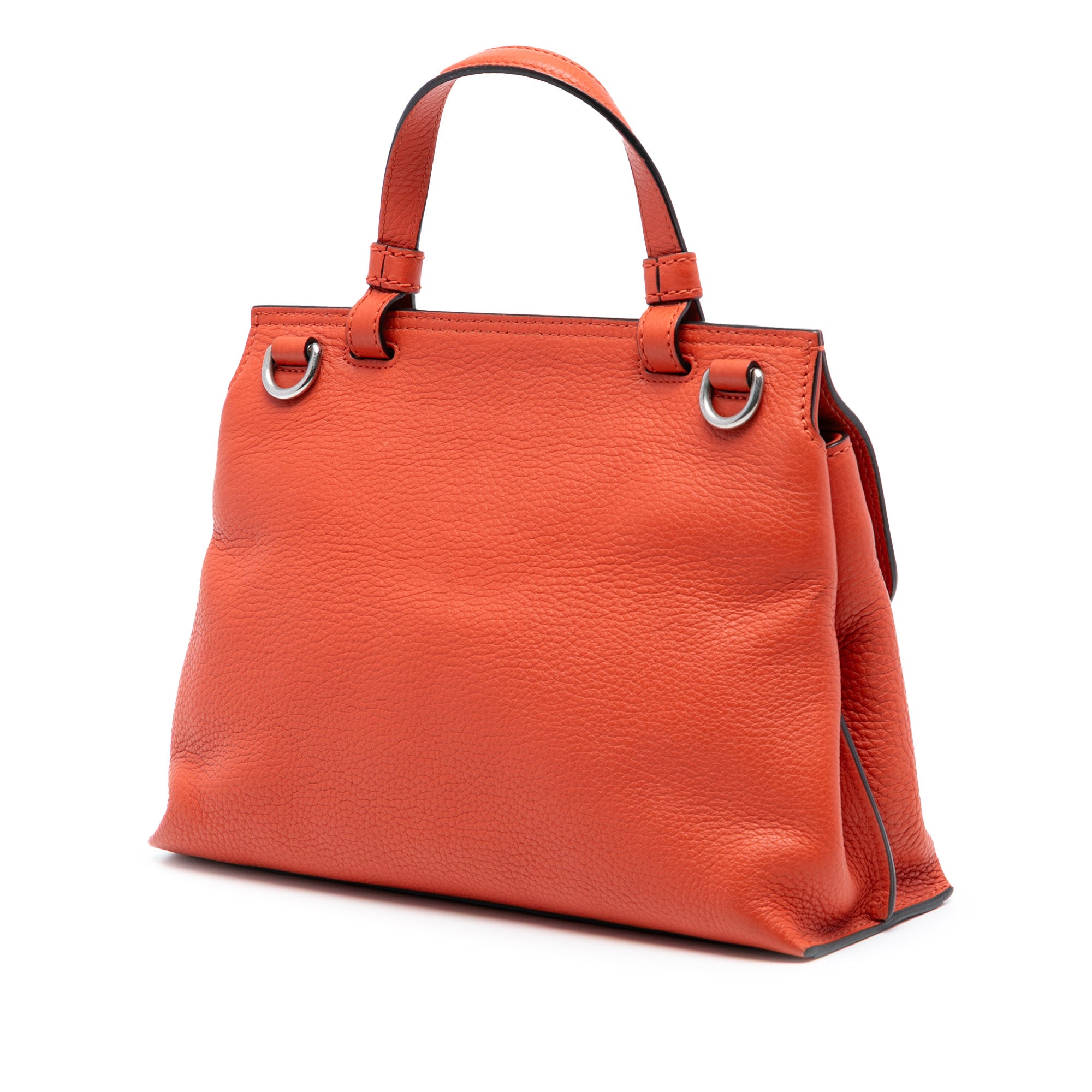 Small Calfskin Bamboo Daily Satchel - Image 2