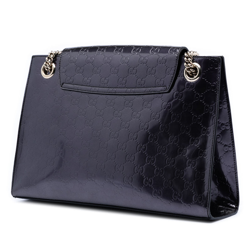 Large Guccissima Patent Emily Shoulder Bag - Image 2