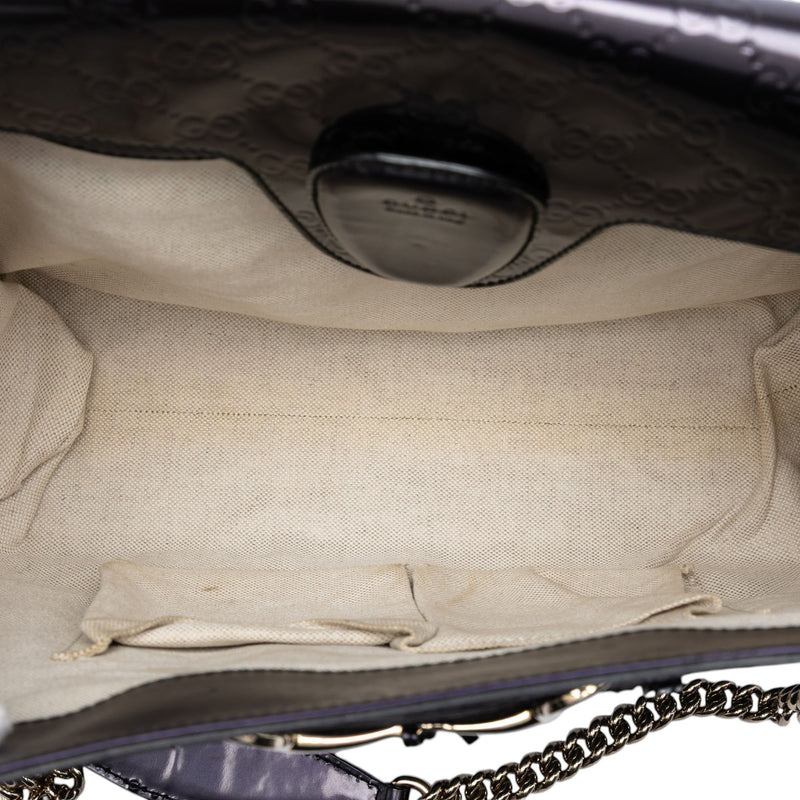 Large Guccissima Patent Emily Shoulder Bag - Image 4