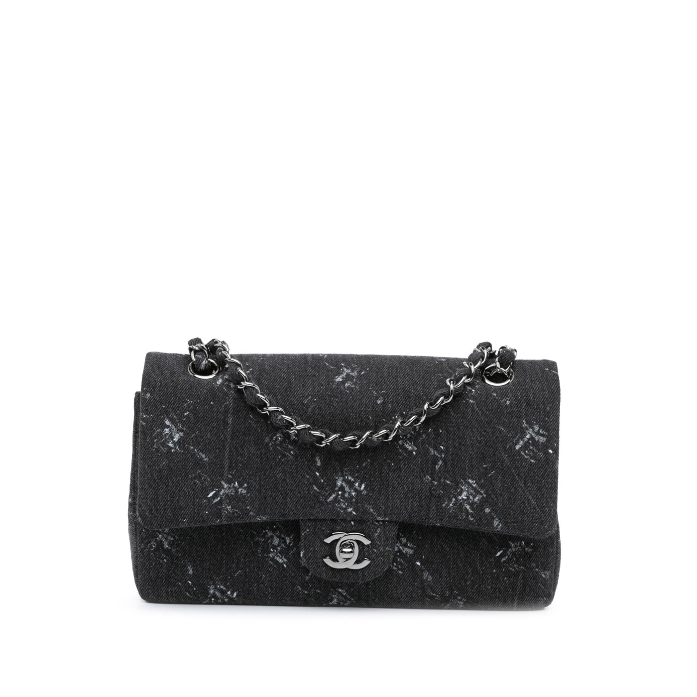 Medium Denim Double Flap - Image 1