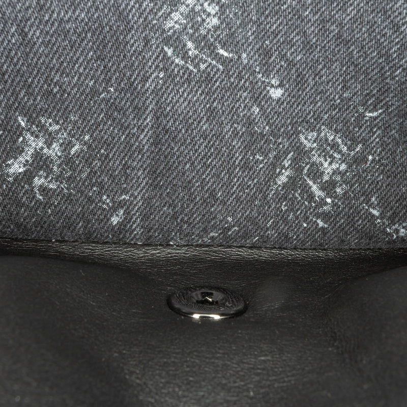 Medium Denim Double Flap - Image 5