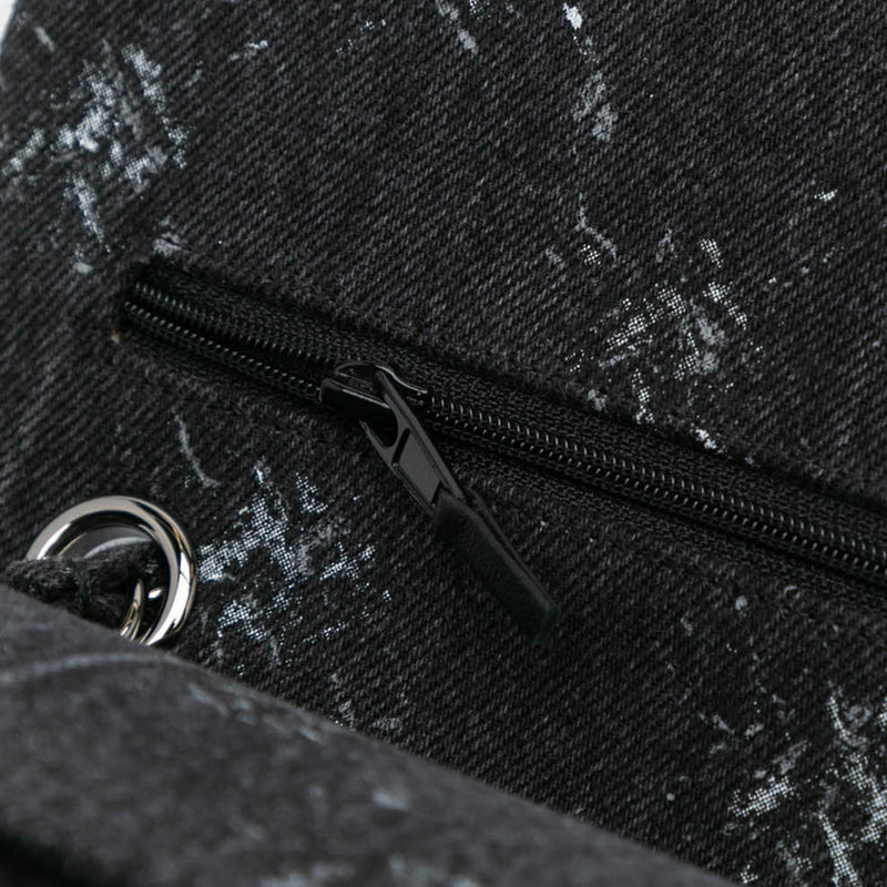 Medium Denim Double Flap - Image 9