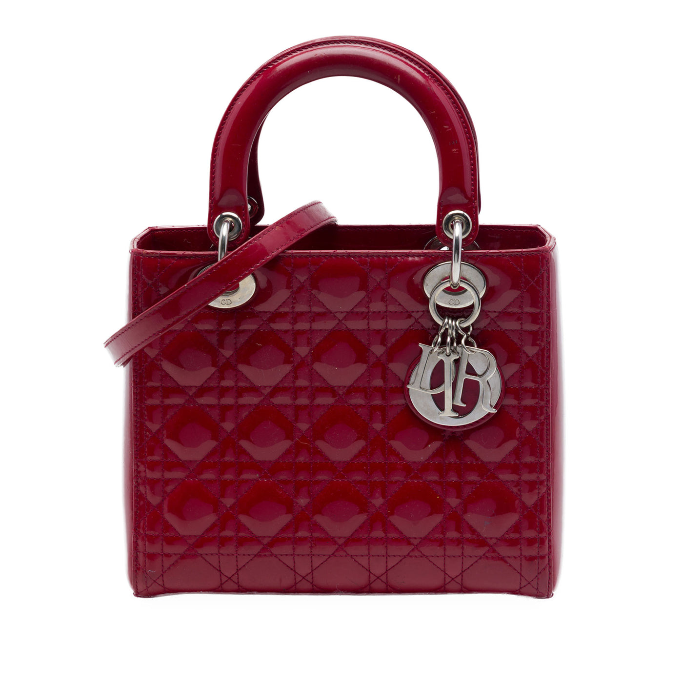 Medium Patent Cannage Lady Dior - Image 1