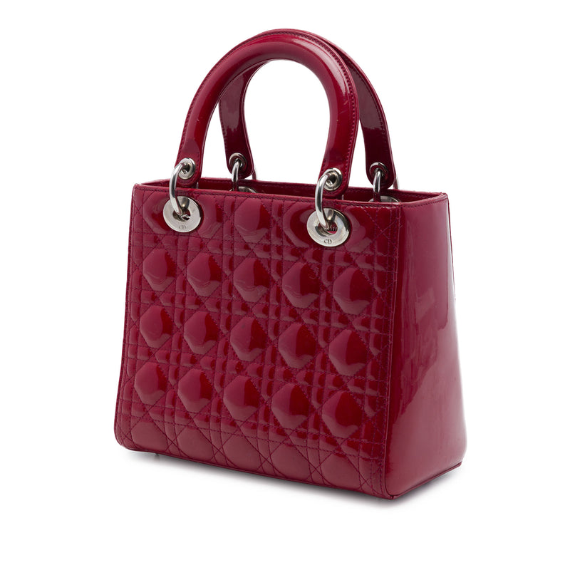Medium Patent Cannage Lady Dior - Image 2