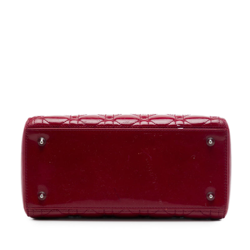 Medium Patent Cannage Lady Dior - Image 3