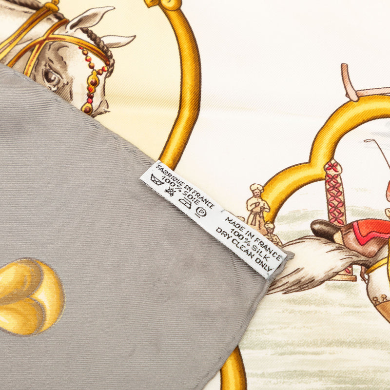 Les Chevaux des Moghols Silk Scarf 90 - Image 4