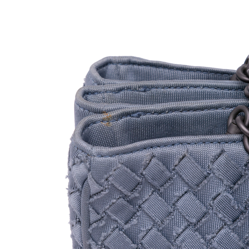 Canvas Intrecciato Buckle Flap Handbag - Image 12