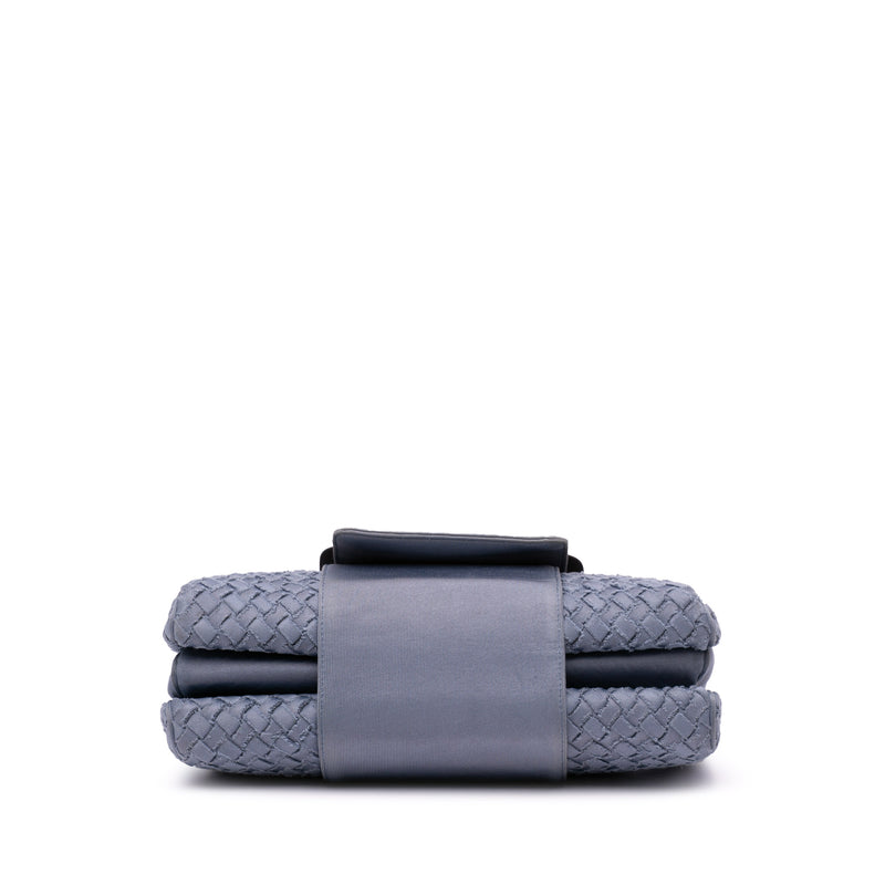 Canvas Intrecciato Buckle Flap Handbag - Image 3