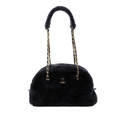 Coco Neigh Large Quilted Shearling Bowling Bag - Image 1
