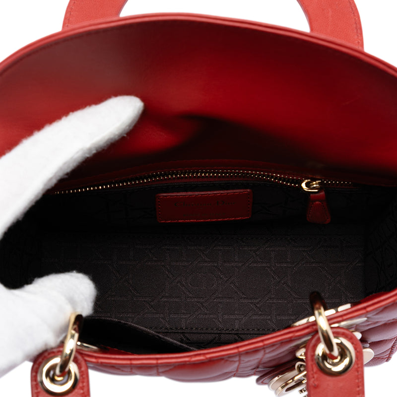 Small Lambskin Cannage My ABCDior Lady Dior - Image 4