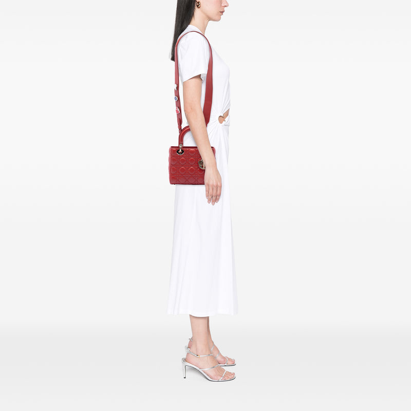 Small Lambskin Cannage My ABCDior Lady Dior - Image 7