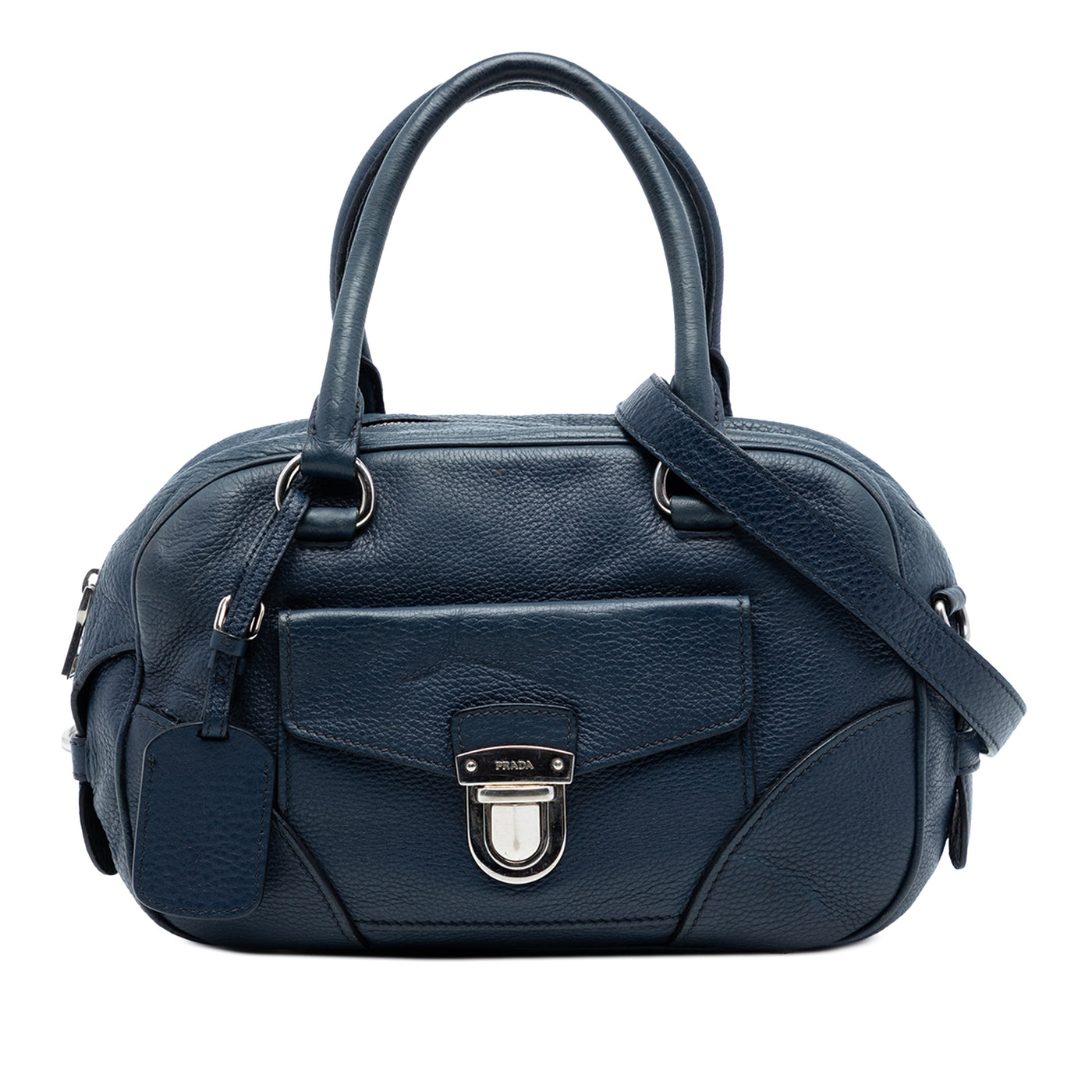 Vitello Daino Front Pocket Boston Bag - Image 1
