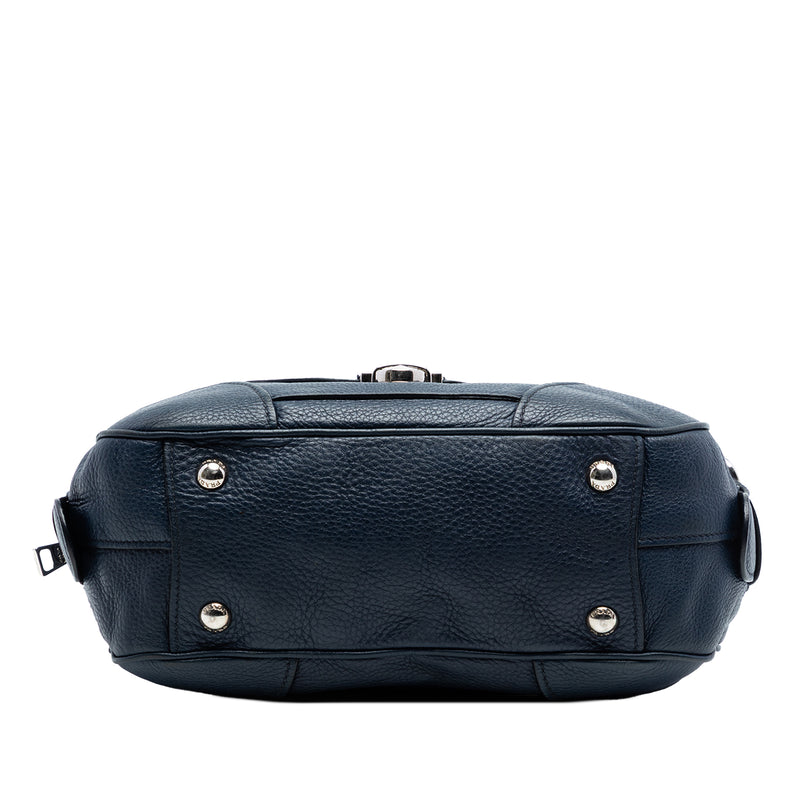 Vitello Daino Front Pocket Boston Bag - Image 3