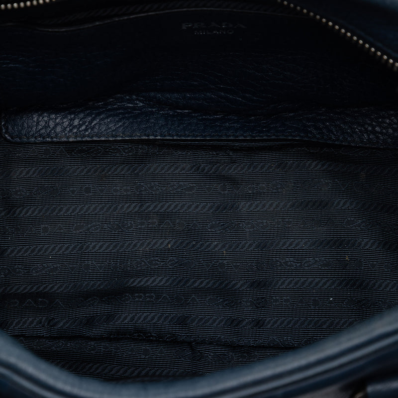 Vitello Daino Front Pocket Boston Bag - Image 4