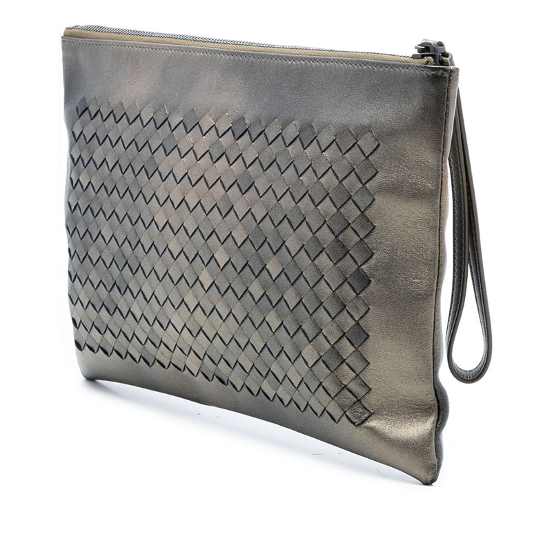 Nappa Intrecciato Wristlet Clutch - Image 2
