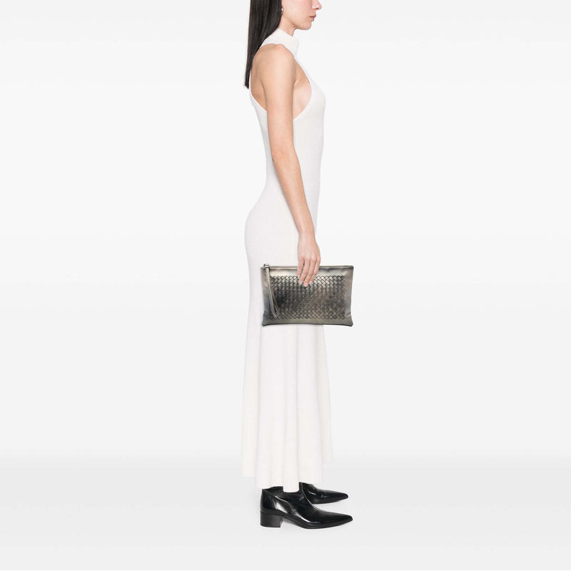 Nappa Intrecciato Wristlet Clutch - Image 7