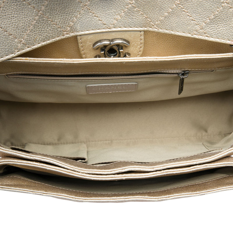Paris Dubai Metallic Calfskin Flap - Image 4