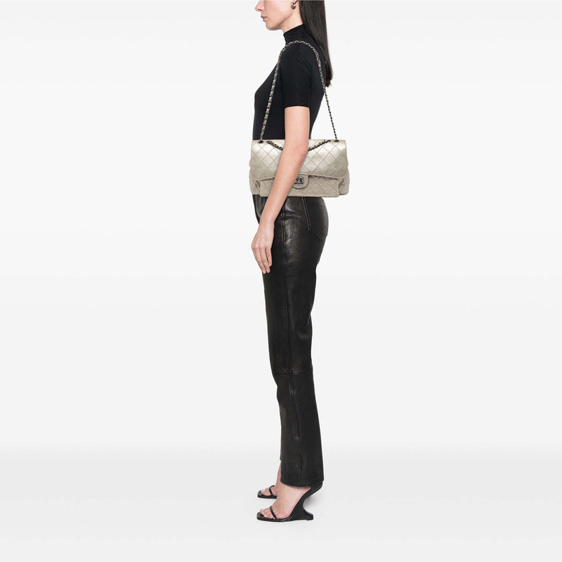 Paris Dubai Metallic Calfskin Flap - Image 5