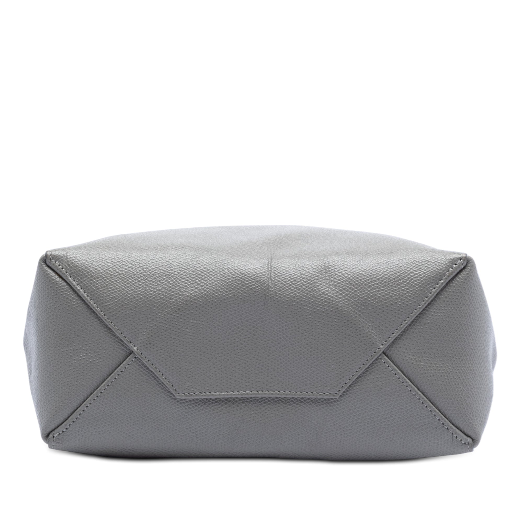 Small Bicolor Grained Calfskin Vertical Cabas Tote - Image 3