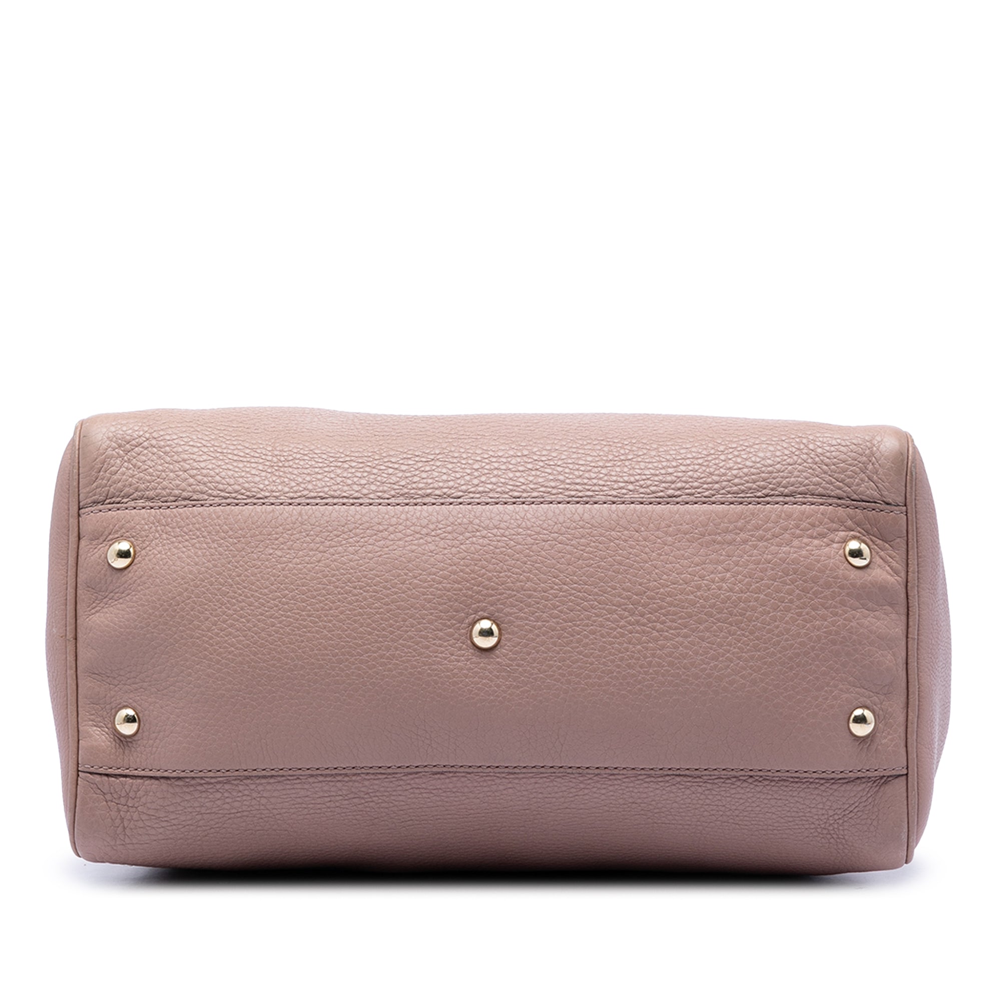 Medium Calfskin Bamboo Shopper Boston Bag - Image 3