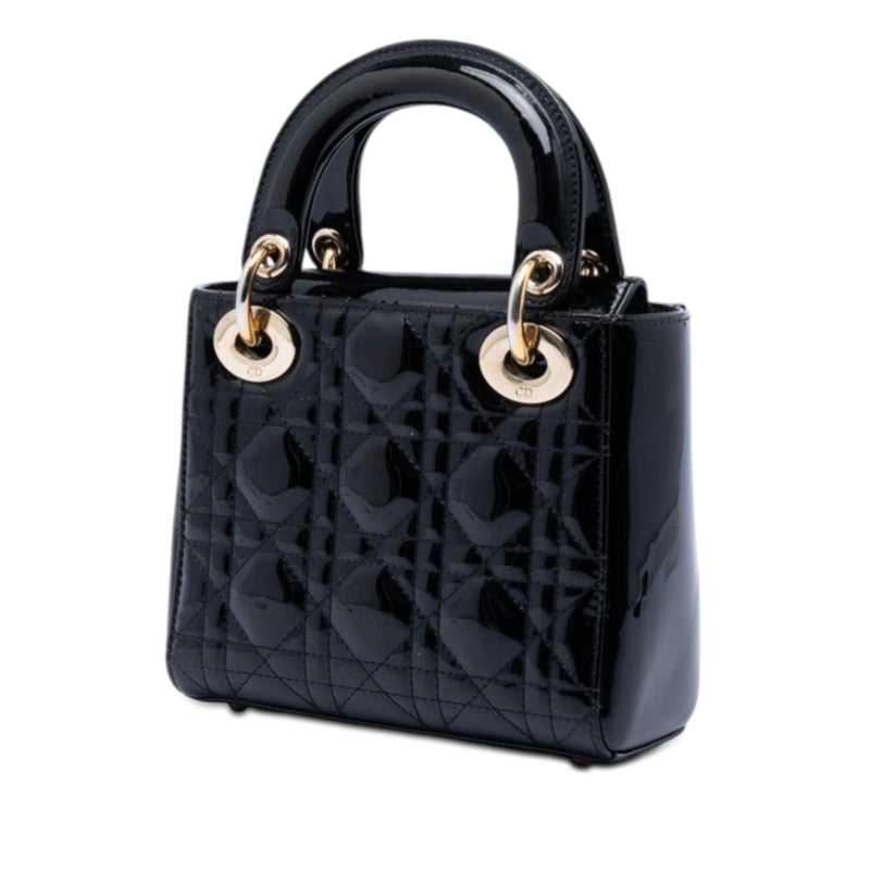 Mini Patent Cannage Lady Dior - Image 2