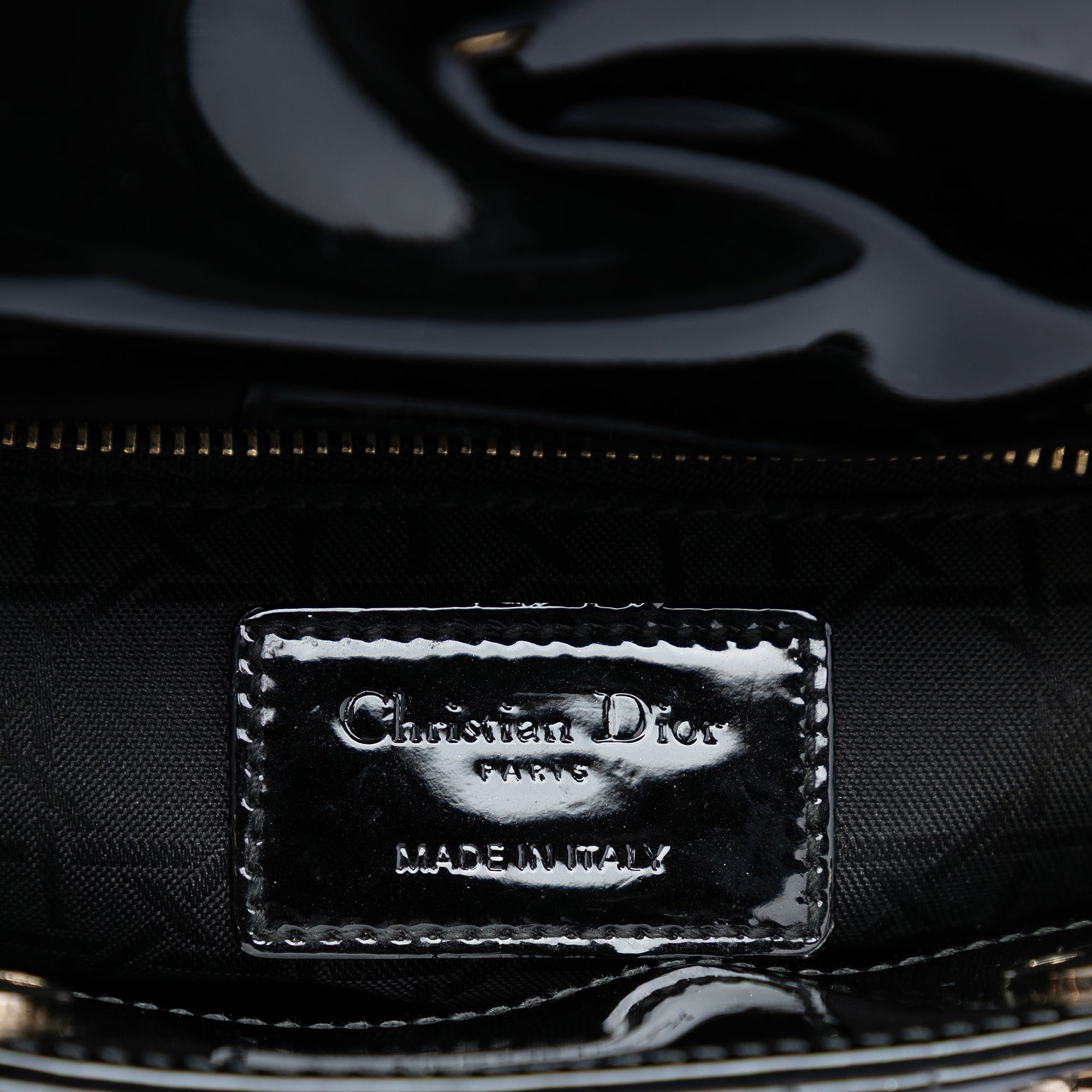 Mini Patent Cannage Lady Dior - Image 5