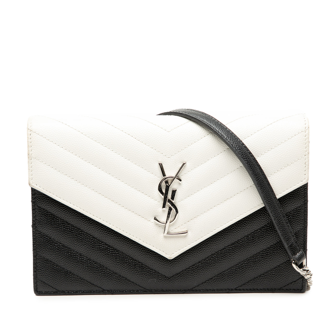 Bicolor Grain De Poudre Cassandre Envelope Chain Wallet - Image 1