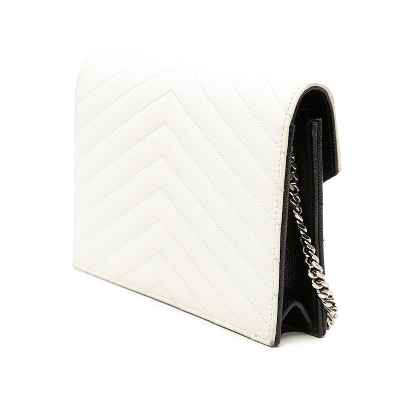 Bicolor Grain De Poudre Cassandre Envelope Chain Wallet - Image 2