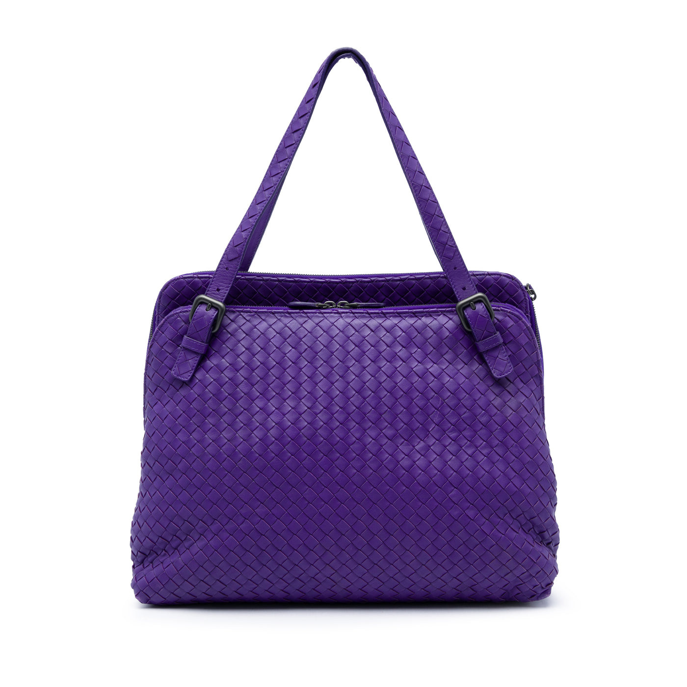 Nappa Intrecciato Double Zip Tote - Image 1