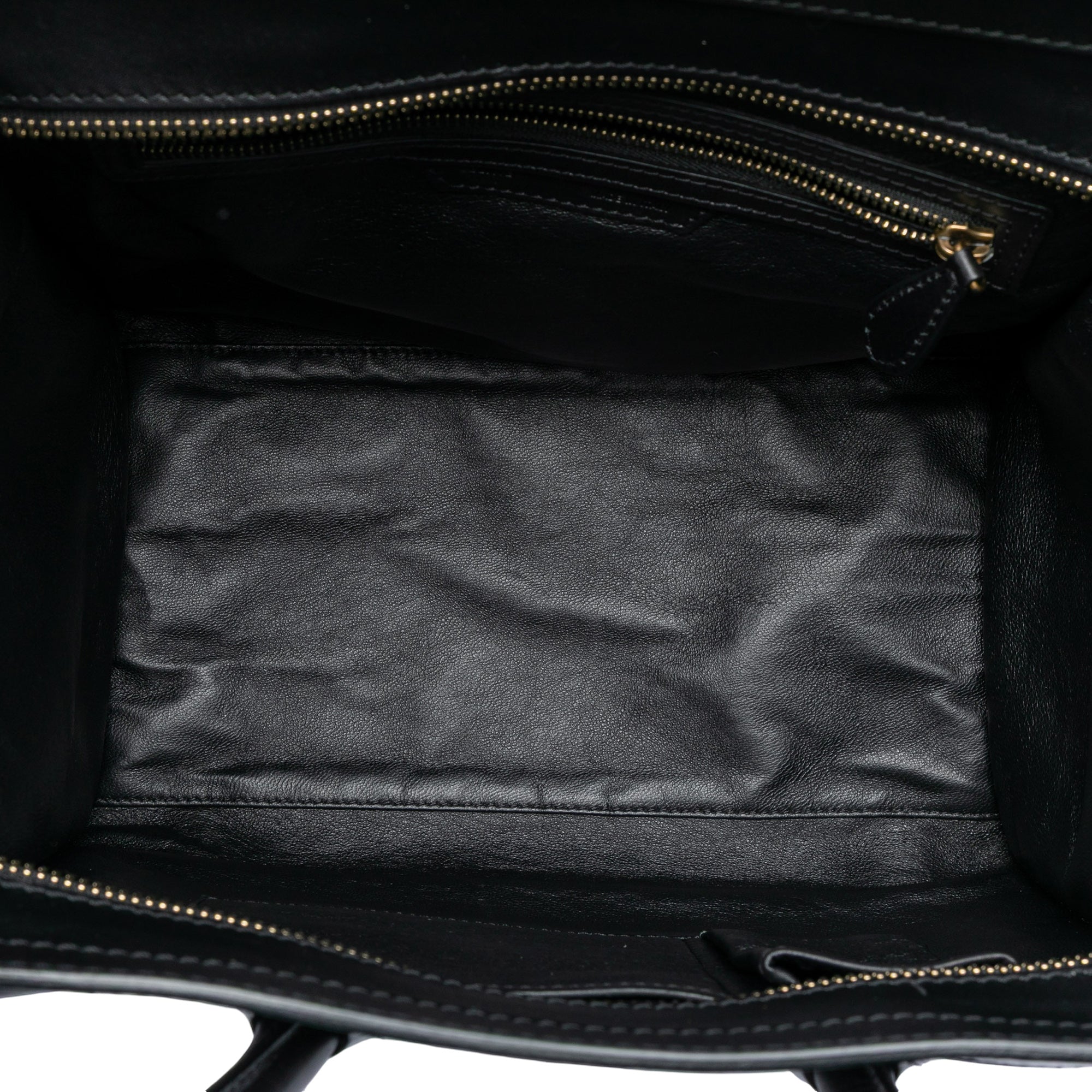 Mini Bicolor Canvas and Leather Luggage Tote - Image 4