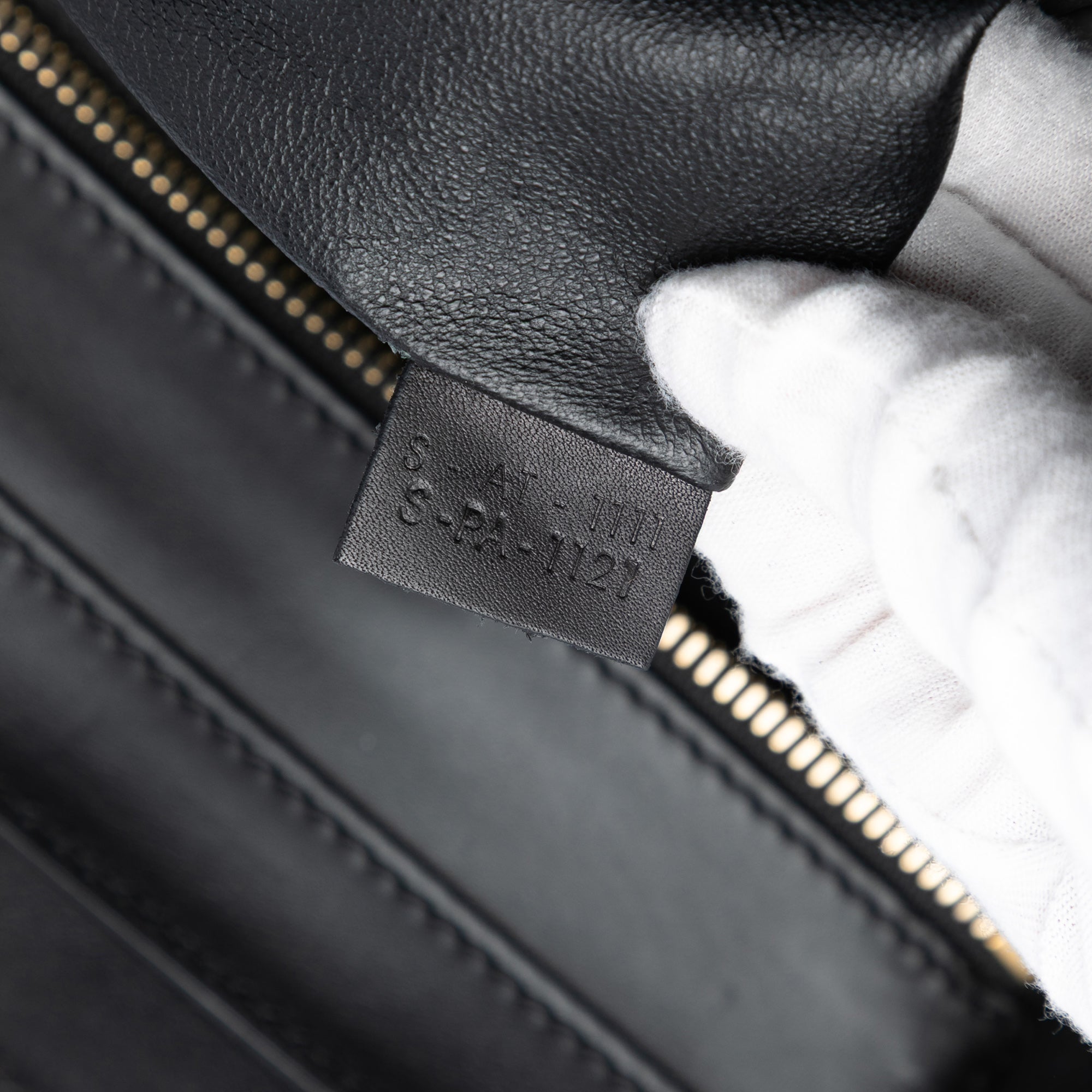 Mini Bicolor Canvas and Leather Luggage Tote - Image 6