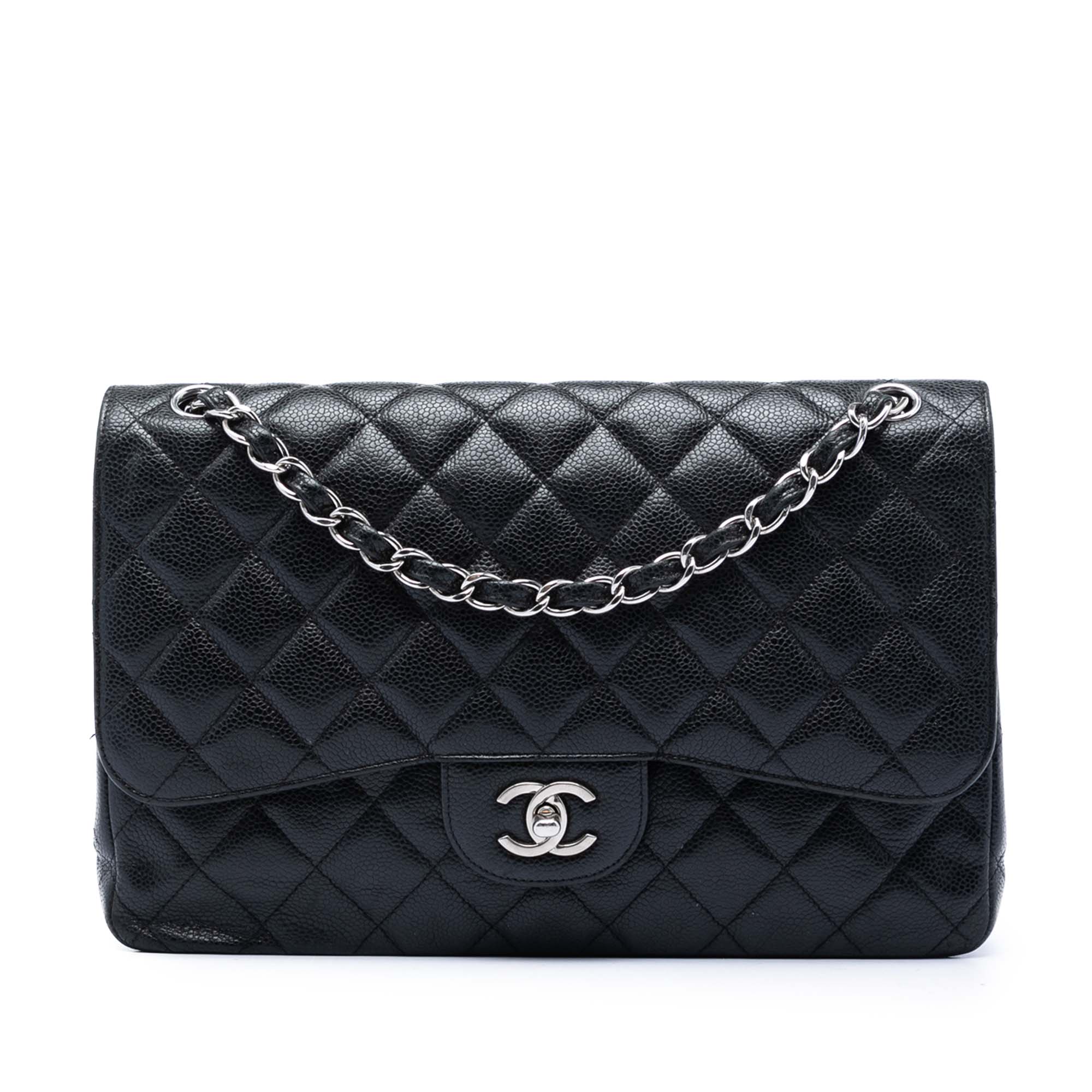 Jumbo Classic Caviar Double Flap - Image 1
