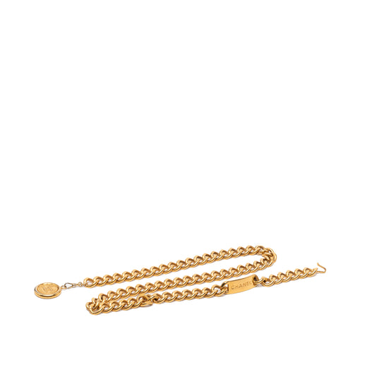 CC Gold Plated 31 Rue Cambon Medallion Chain Belt - Image 1
