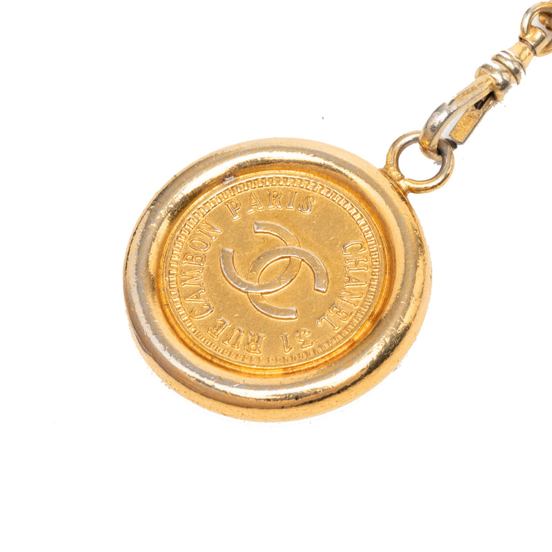 CC Gold Plated 31 Rue Cambon Medallion Chain Belt - Image 2
