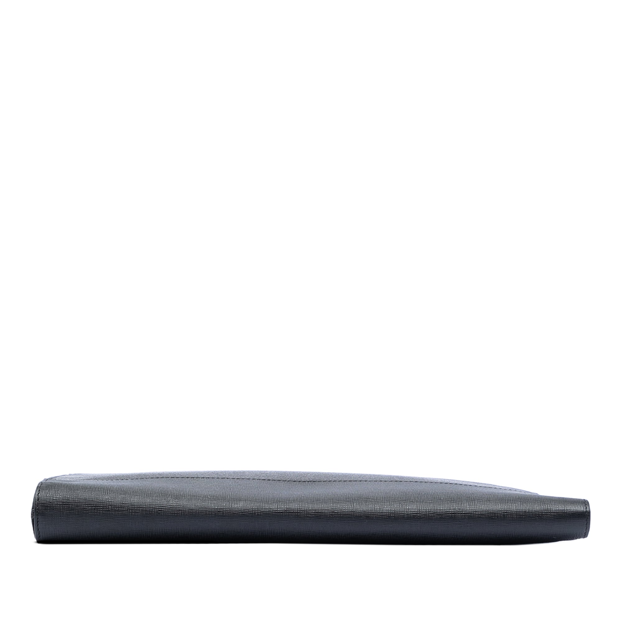 Leather Trimmed Zucca Coated Canvas Clutch - Image 3