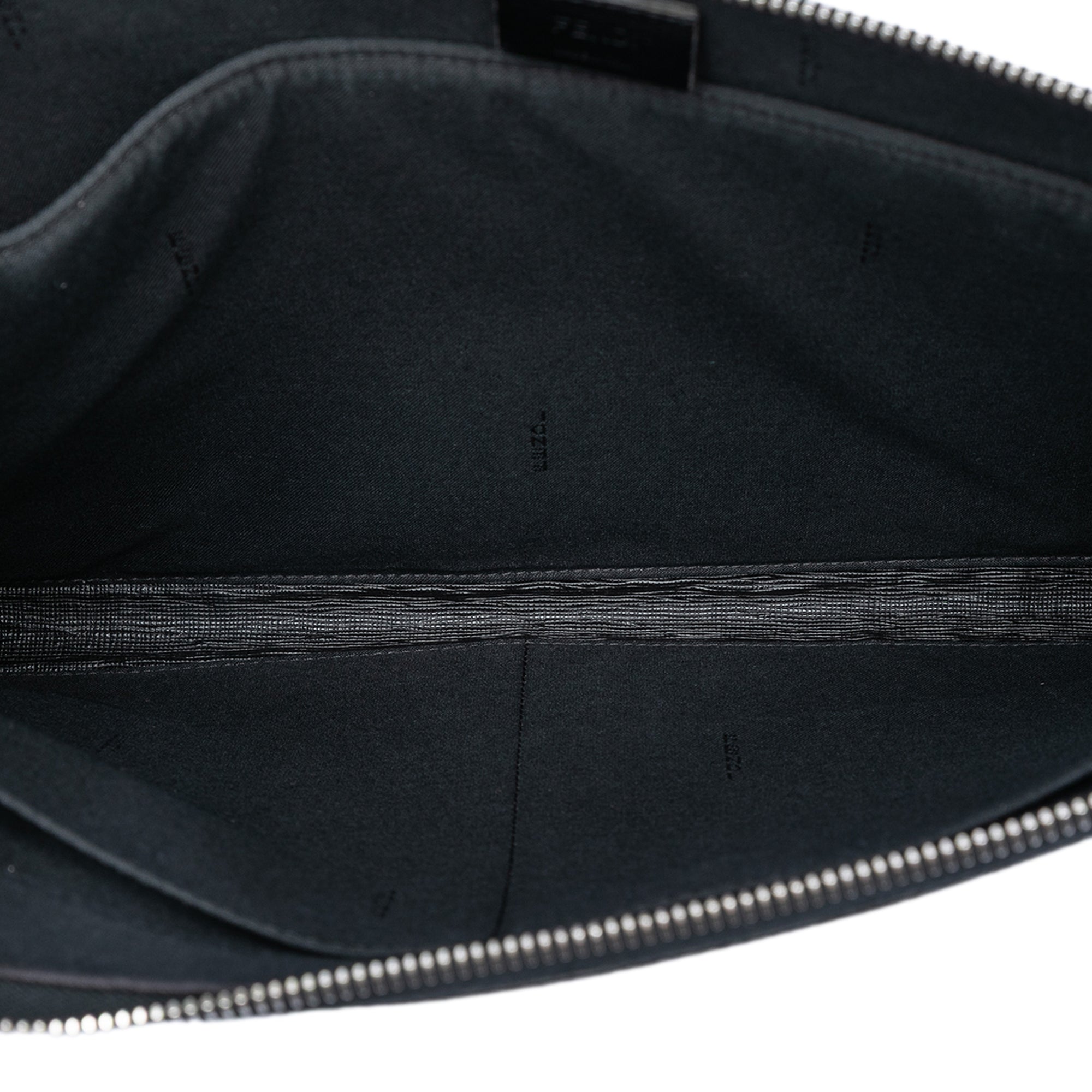 Leather Trimmed Zucca Coated Canvas Clutch - Image 4