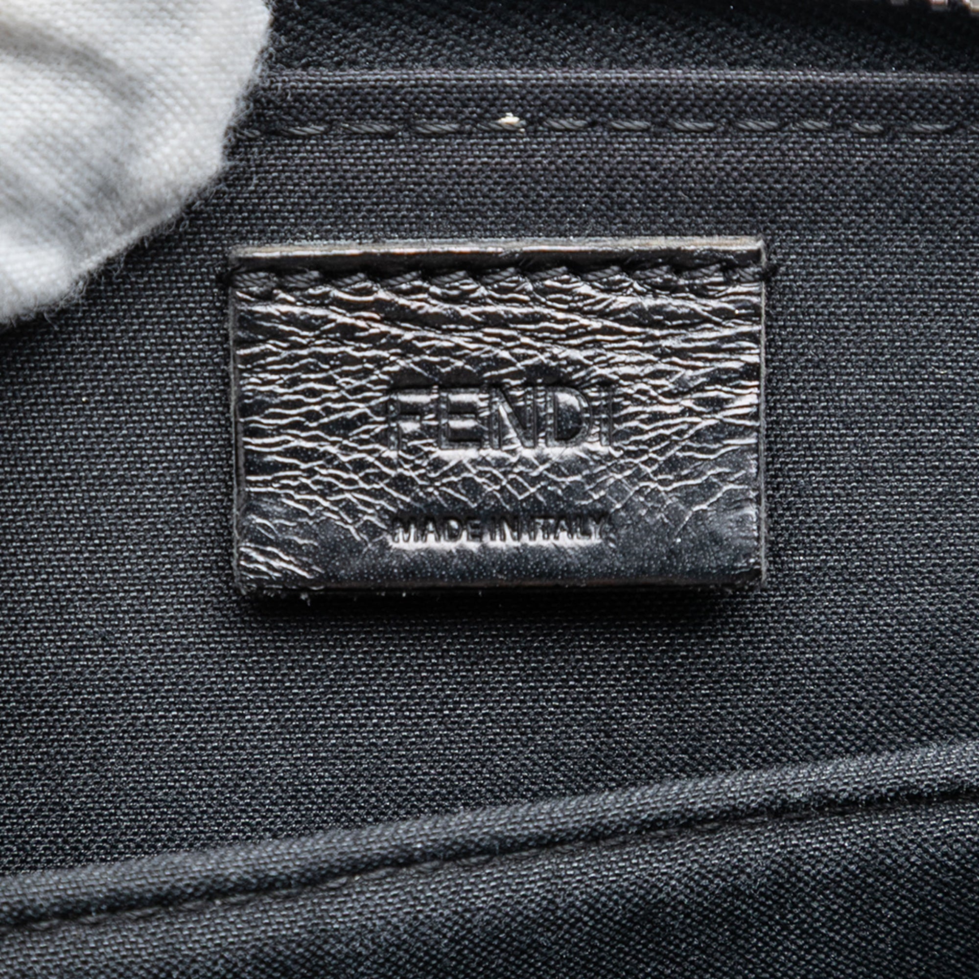 Leather Trimmed Zucca Coated Canvas Clutch - Image 5