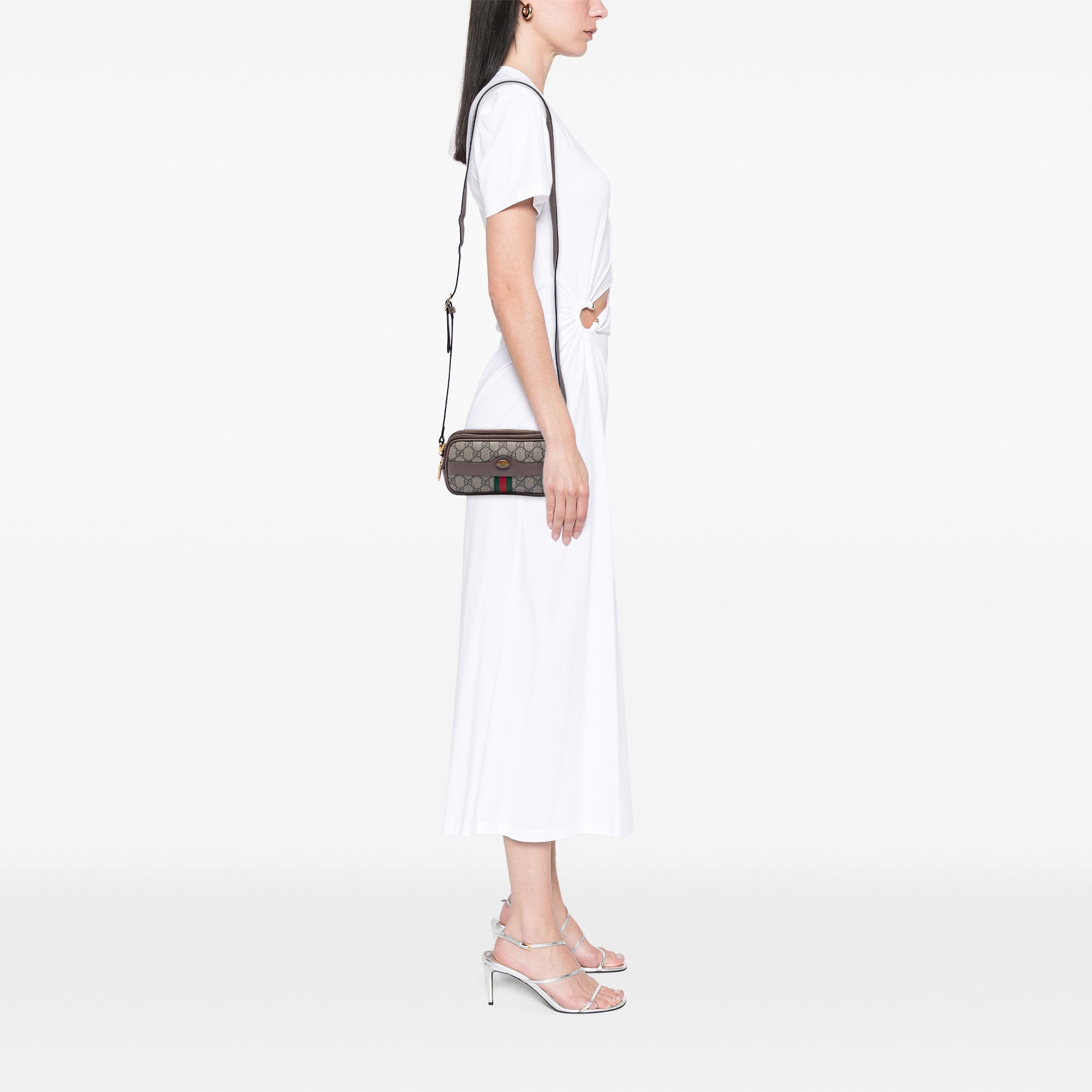 Mini GG Supreme Web Ophidia Triple Zip Crossbody - Image 7