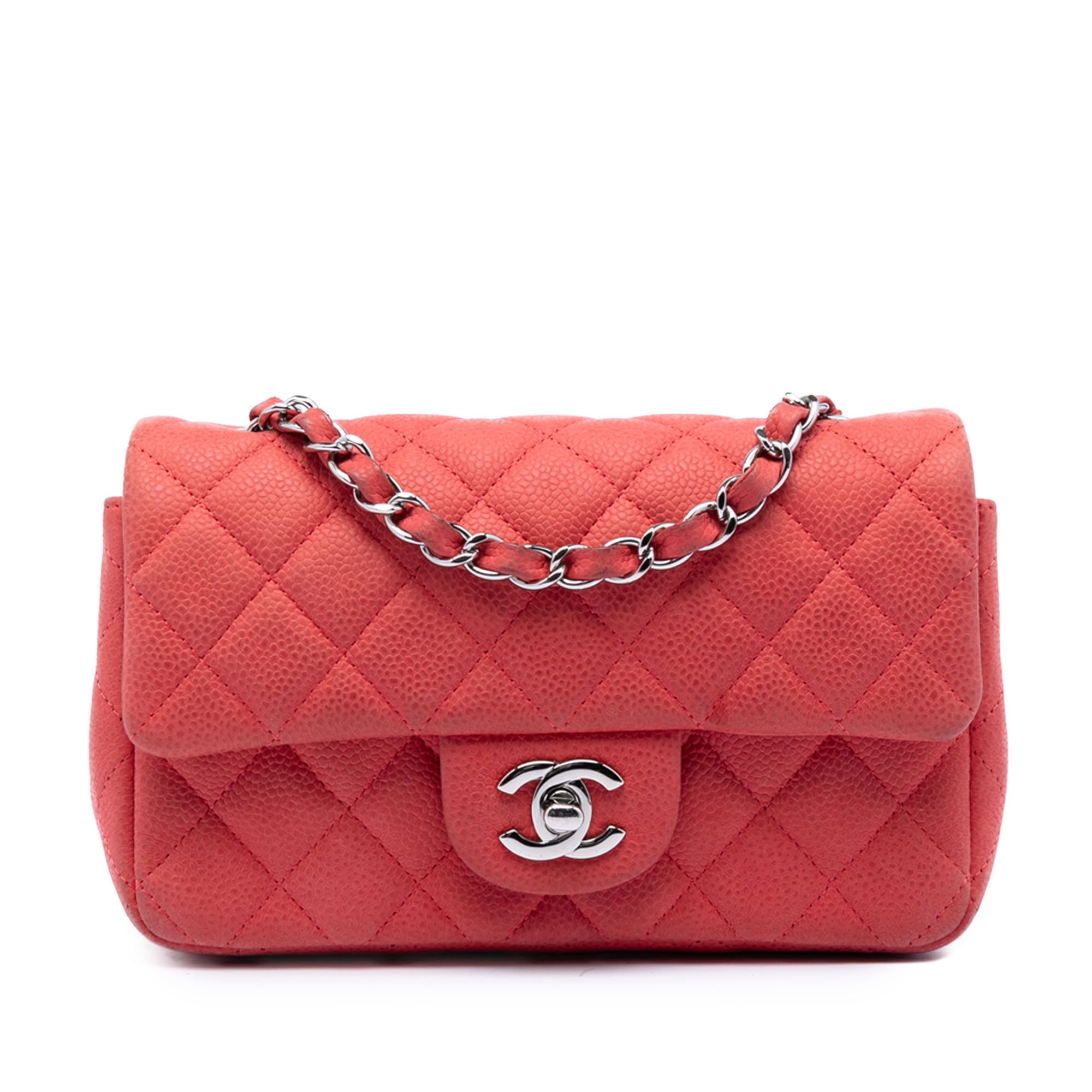 Mini Rectangular Classic Caviar Single Flap - Image 1