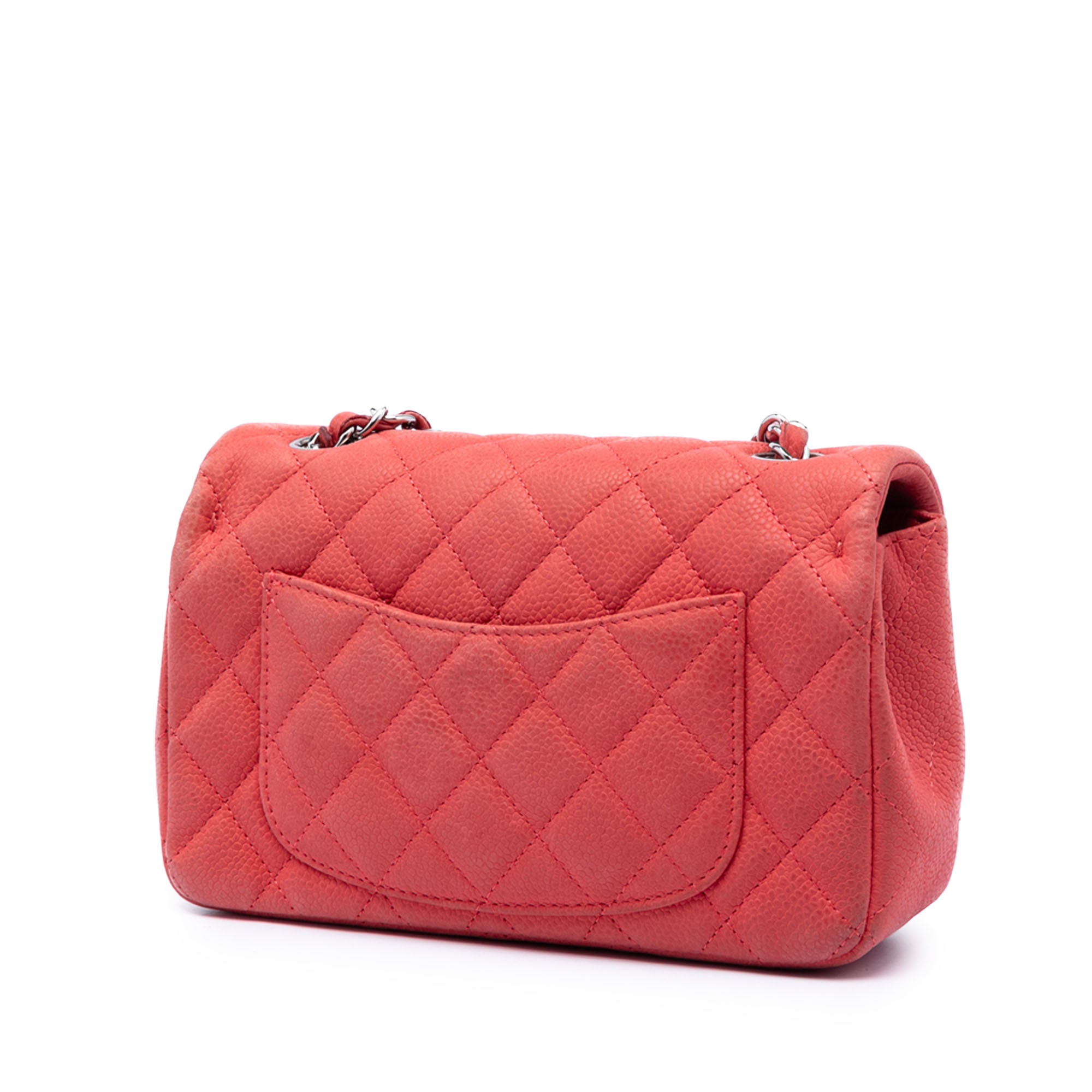 Mini Rectangular Classic Caviar Single Flap - Image 2