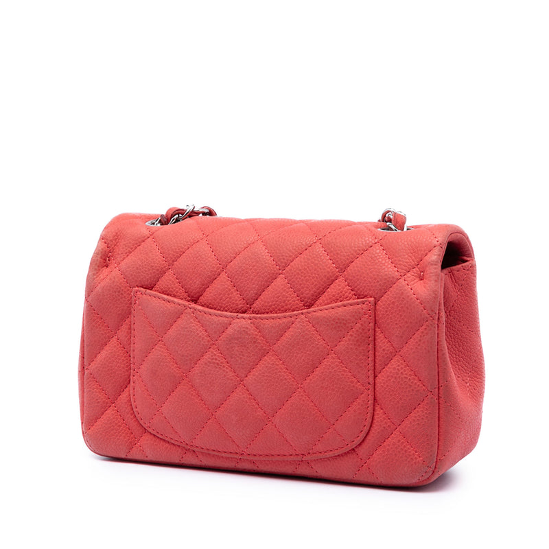 Mini Rectangular Classic Caviar Single Flap - Image 2