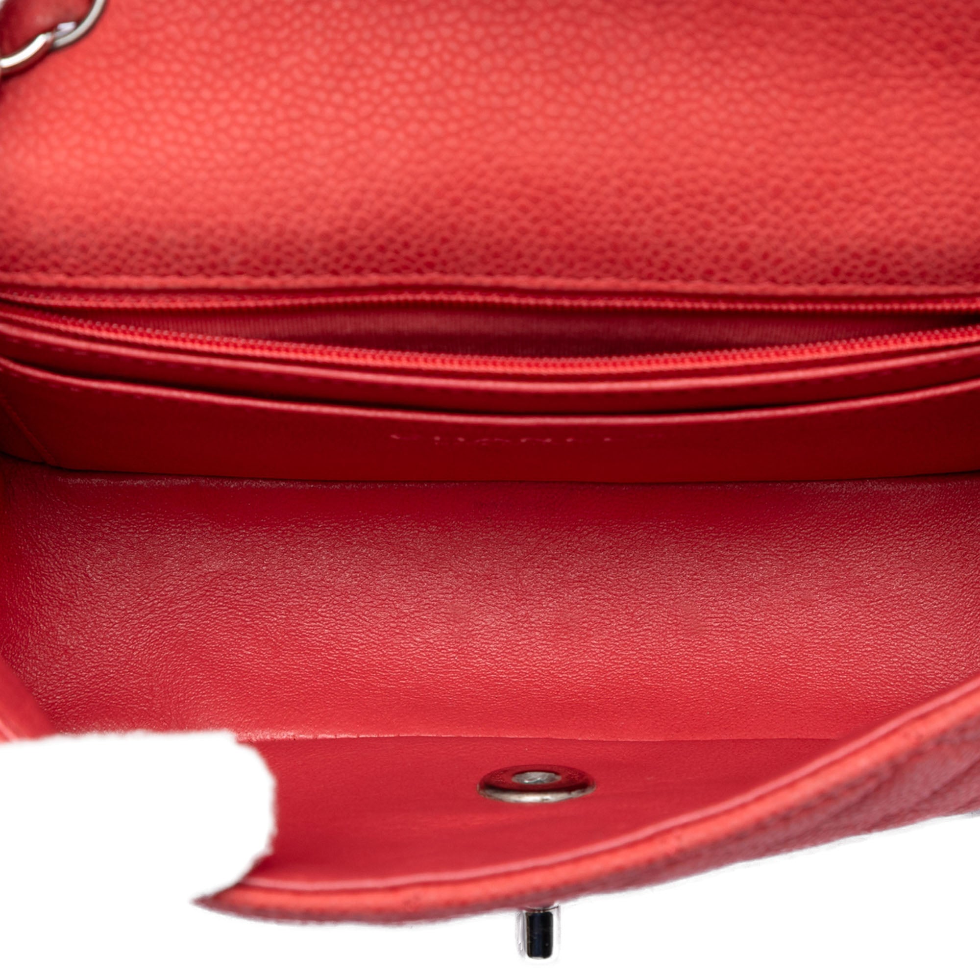Mini Rectangular Classic Caviar Single Flap - Image 4