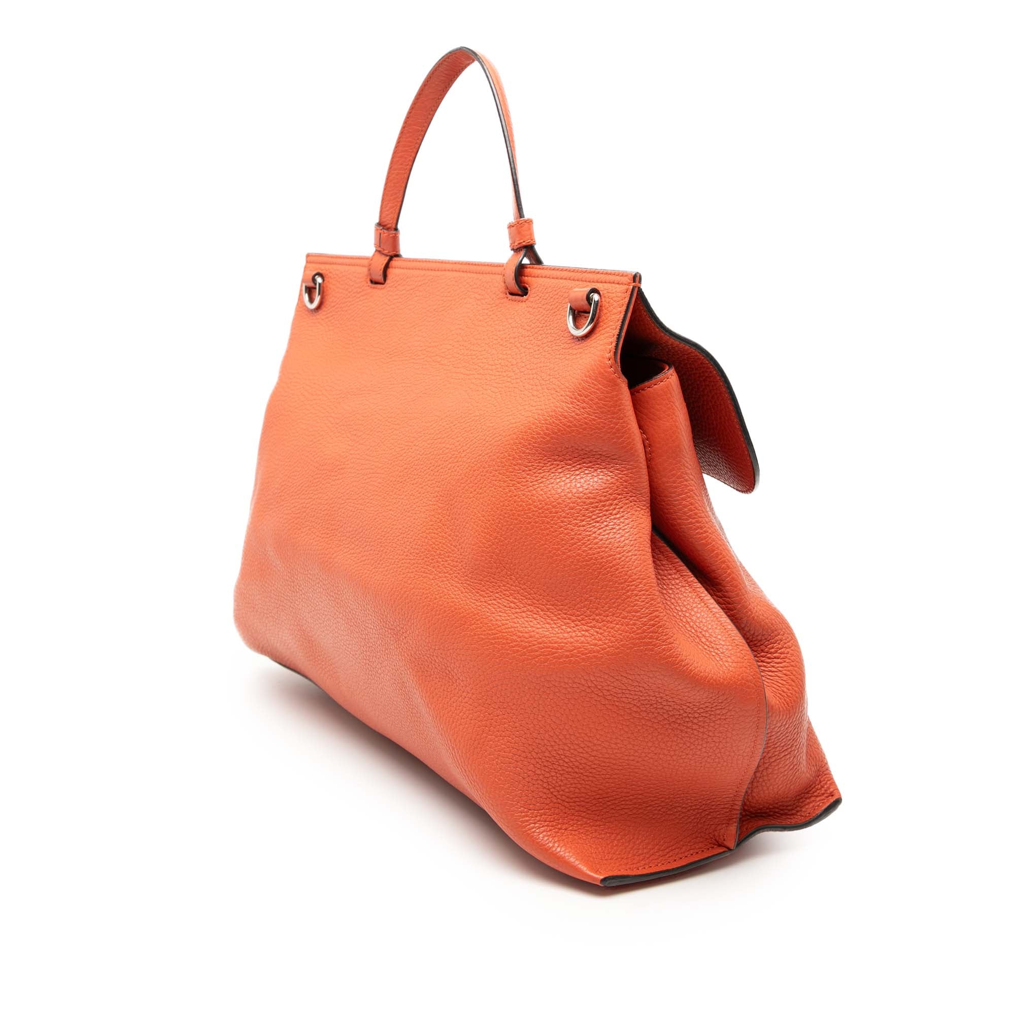 Large Calfskin Bamboo Daily Satchel - Image 2