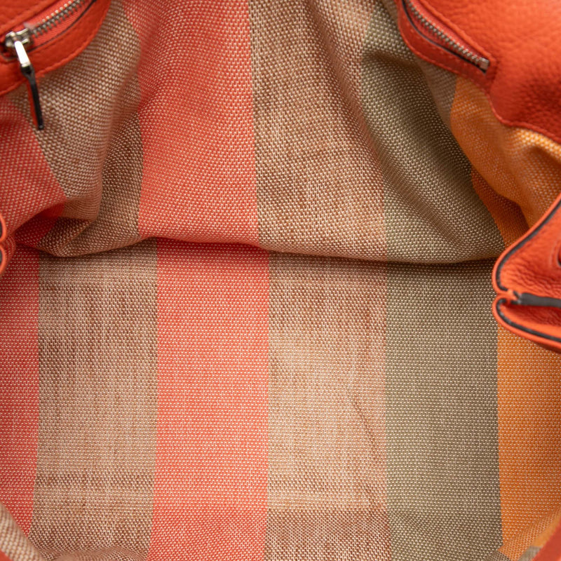 Large Calfskin Bamboo Daily Satchel - Image 4