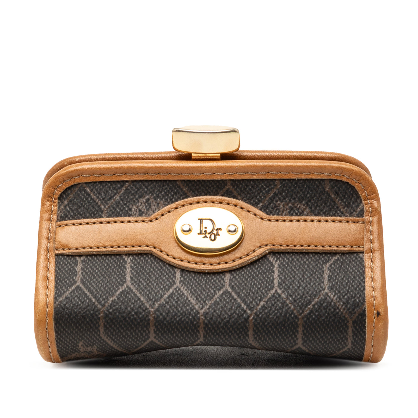 Honeycomb Coated Canvas Coin Pouch - Image 1