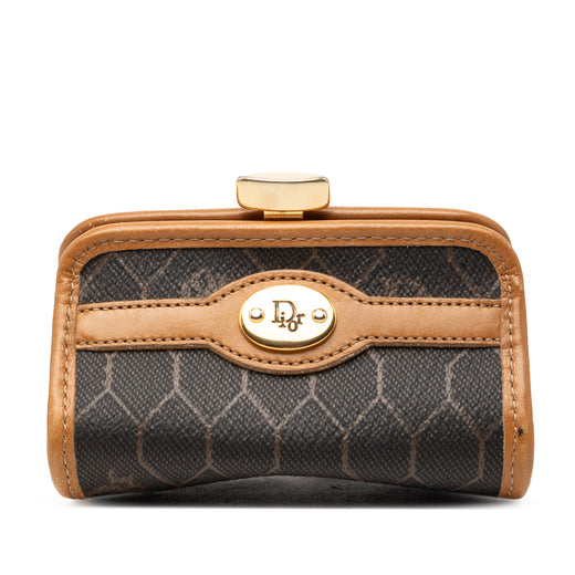 Honeycomb Coated Canvas Coin Pouch - Image 1